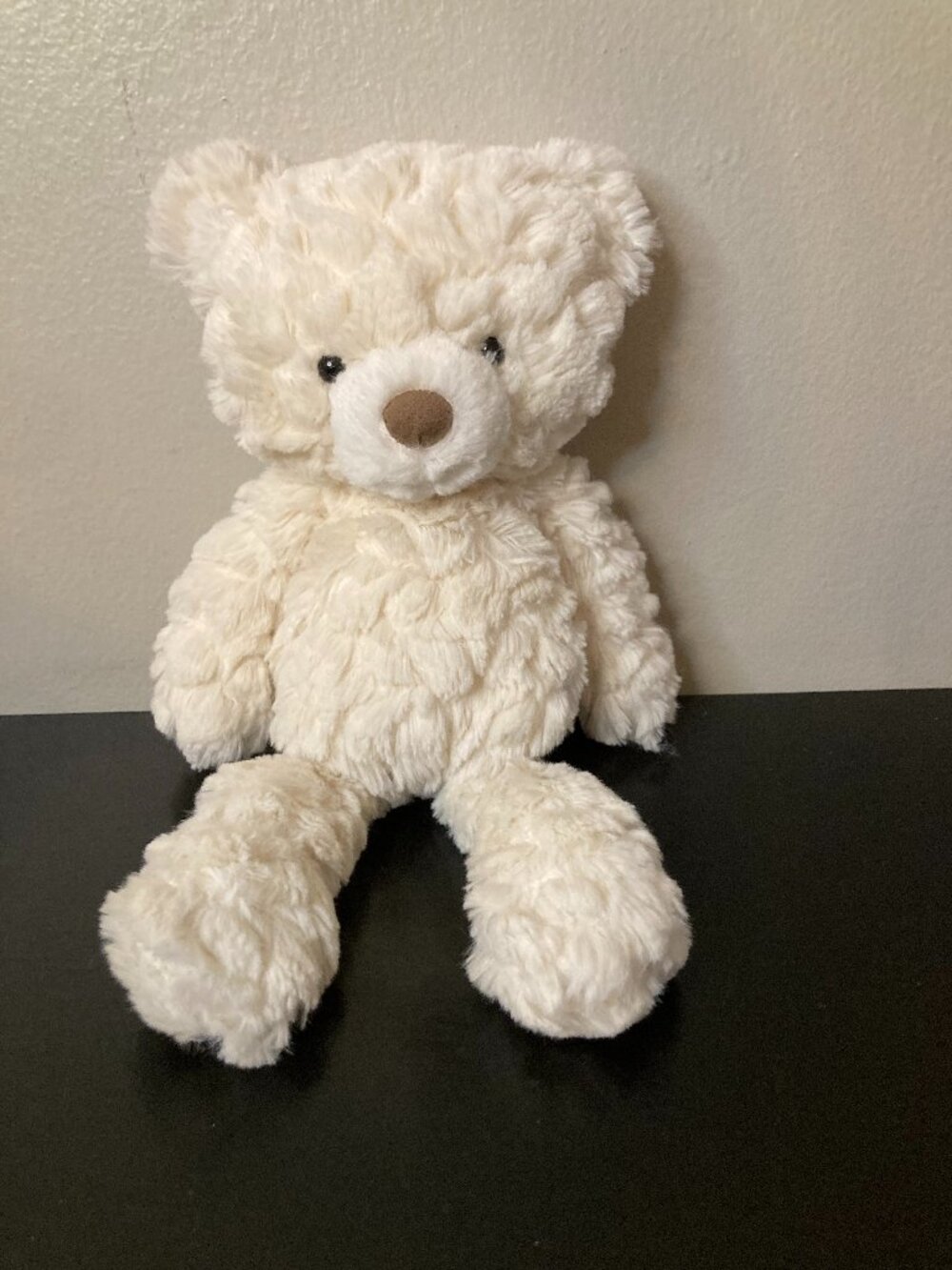 Mary Meyer Soft White "Putty Cream Bear" Textured 11" Teddy Bear Plush